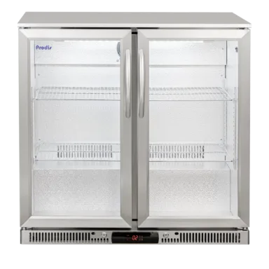 Prodis NT2ST-LE Low Energy Stainless Steel Double Door Bottle Cooler