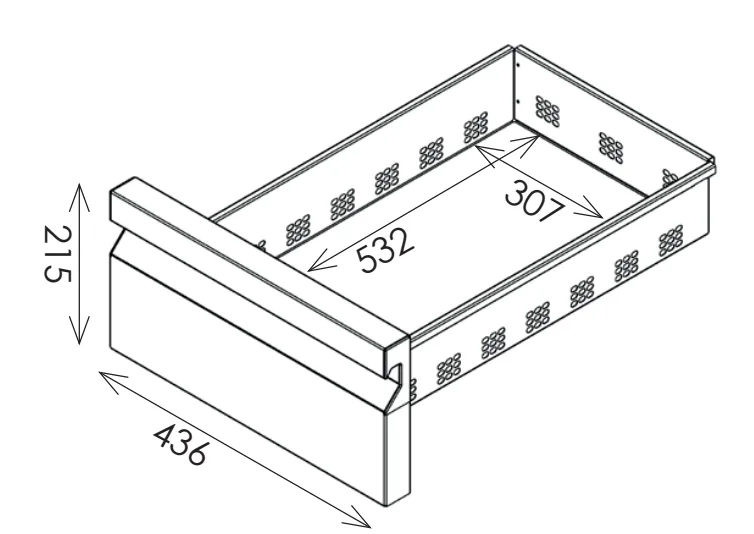 Inomak PWN333-HC 6 Drawer Low Height 620mm Snack Counter - Image 3