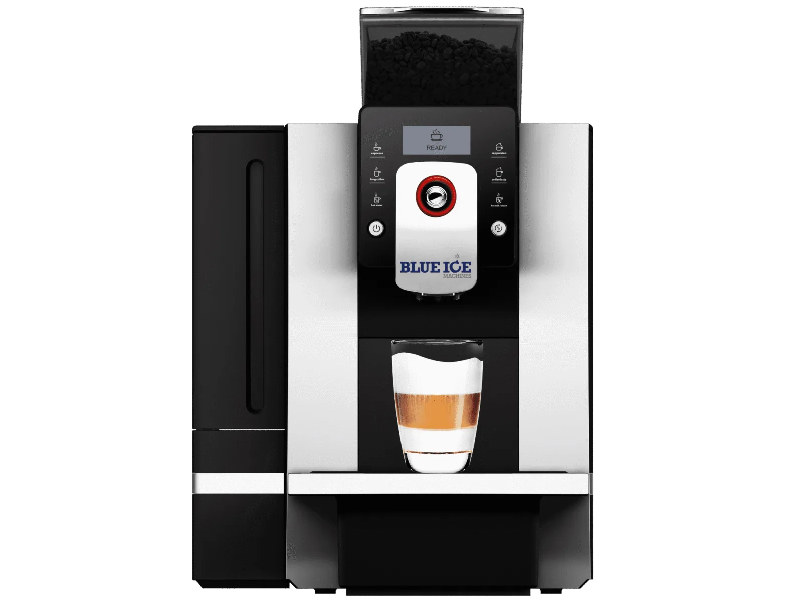 Blue Ice Azzurri grande coffee machine front facing image