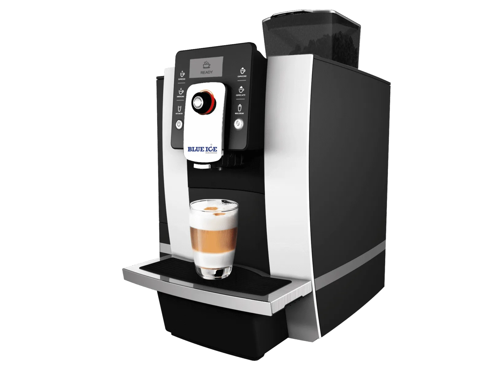 Blue Ice Azzurri grande coffee machine angled left image