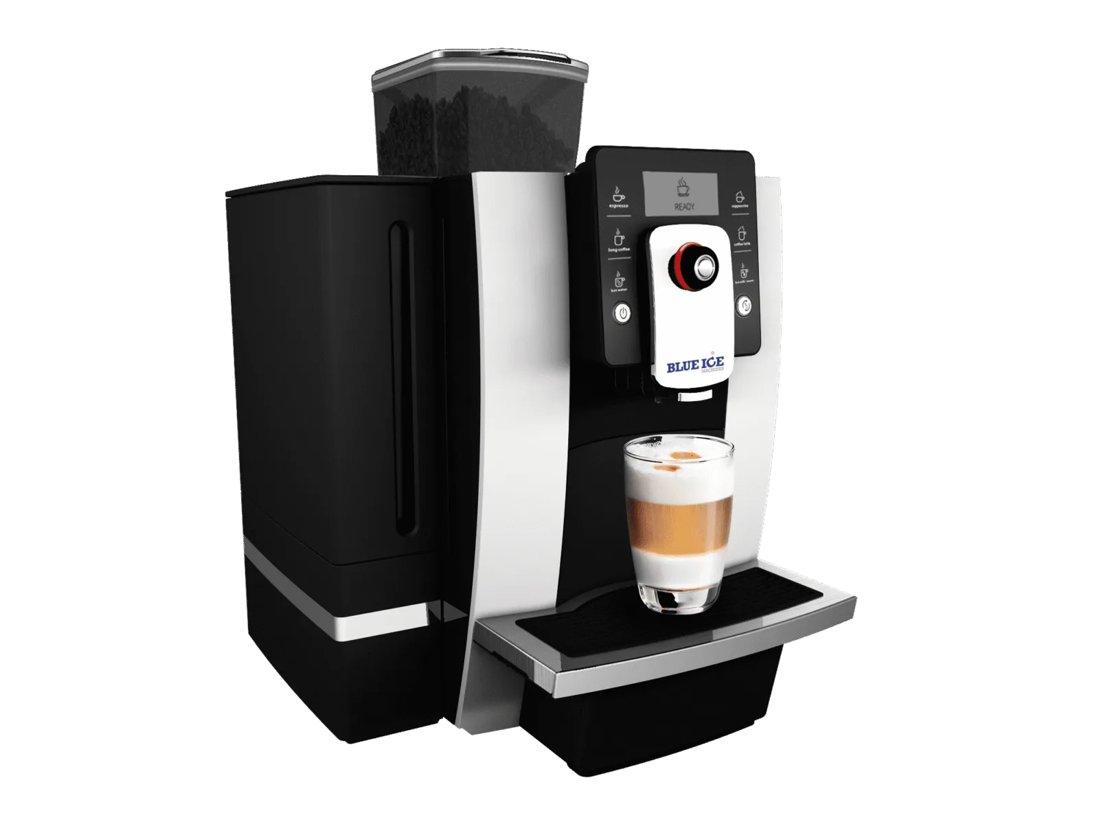 Blue Ice Azzurri grande coffee machine angled right image