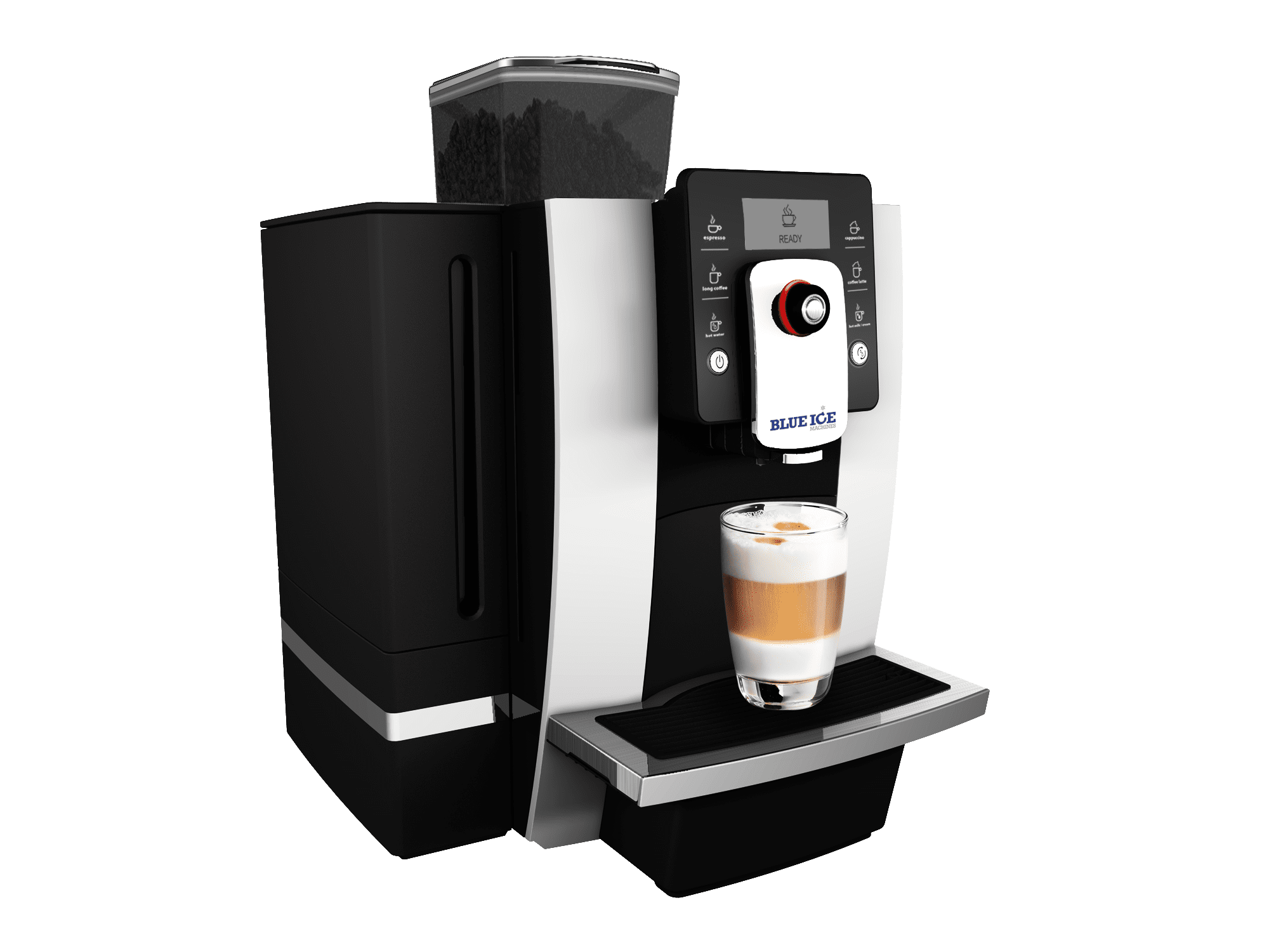 Blue Ice Azzurri grande coffee machine angled right image