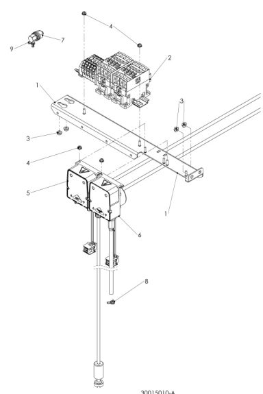 Centre Rail Assembly STD 30015010-A