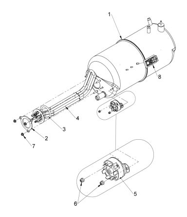 8.64kW Boiler assembly WS 30013562-A