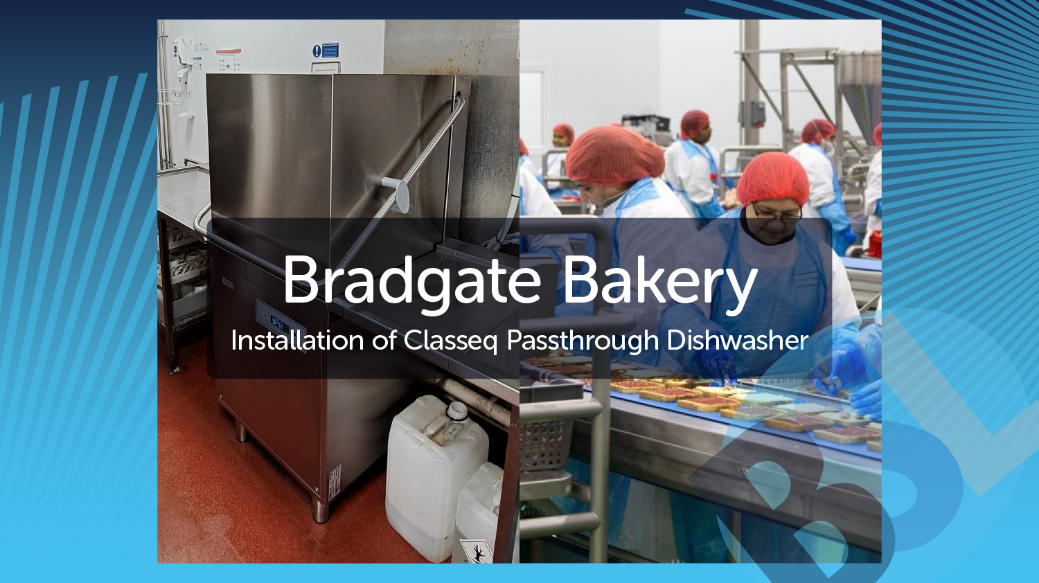 Classeq Passthrough Dishwasher at Bradgate Bakery Barcare