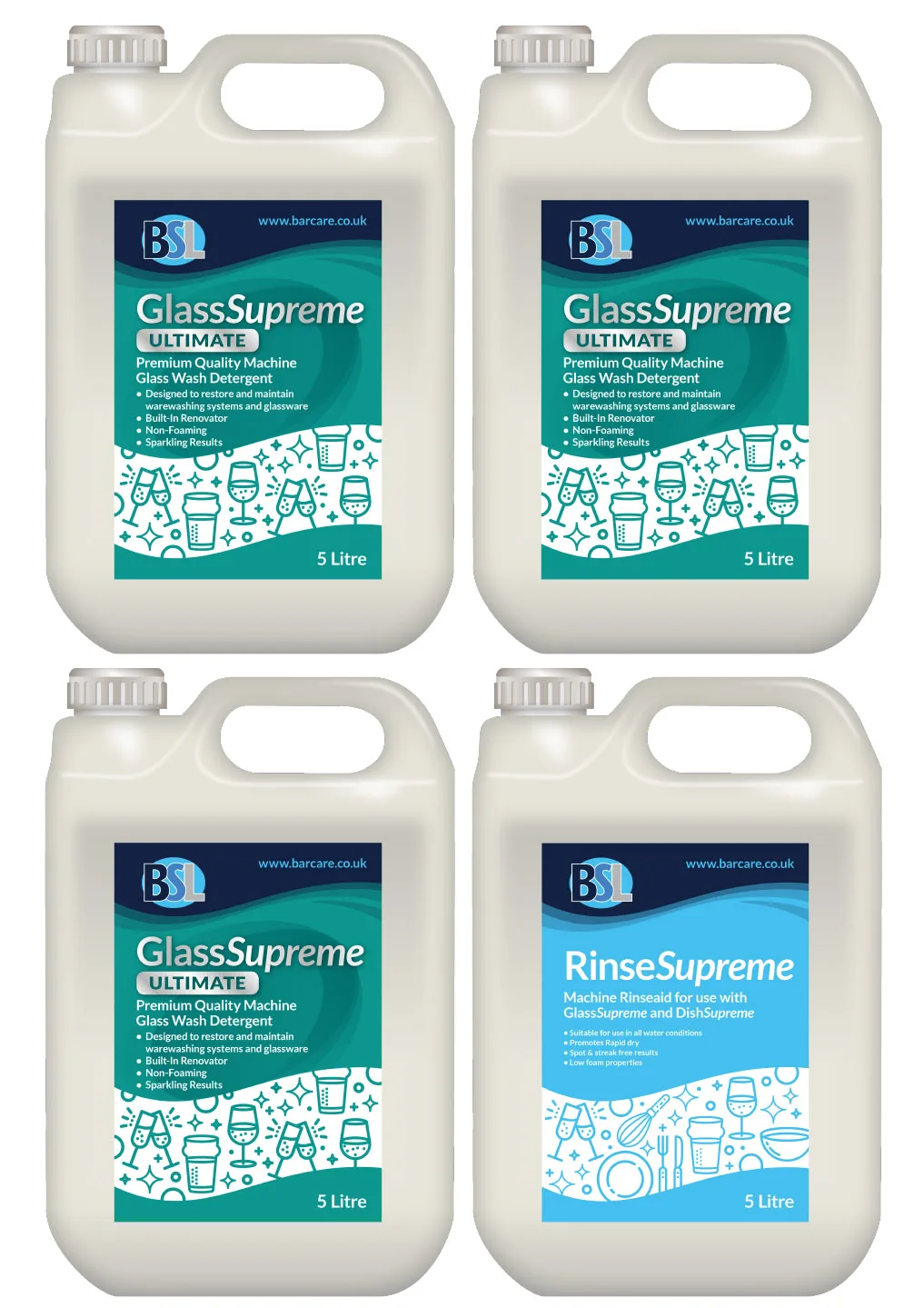 ChemPac3 - GlassSupreme ULTIMATE Glasswash Detergent with Renovate