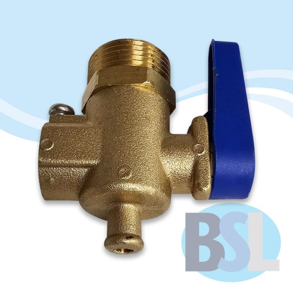 Brass tap for DVA manual water softener 2