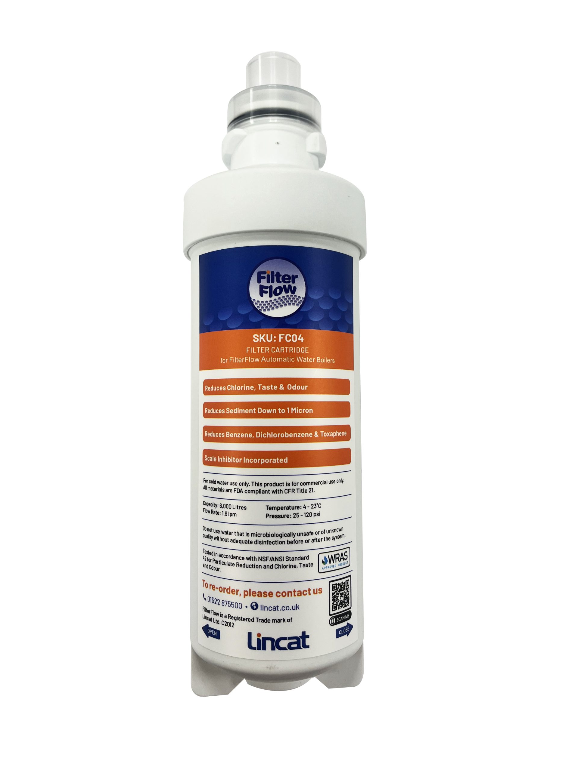 Filter Cartridge FC04 for Lincat FilterFlow Water Boilers