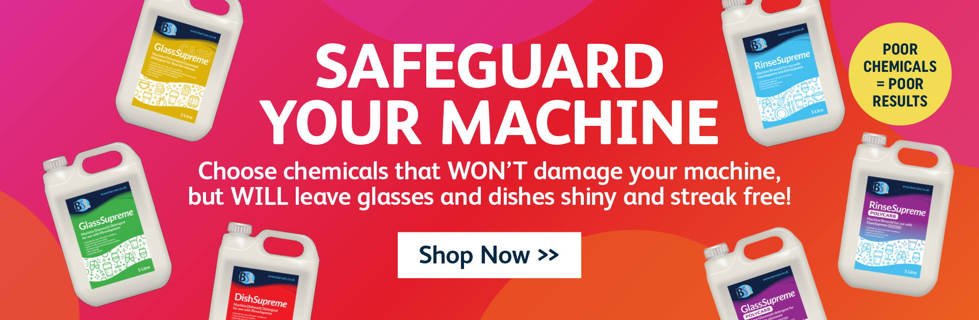 Professional Detergent & Rinseaid for Commercial Glass Washers & Dishwashers