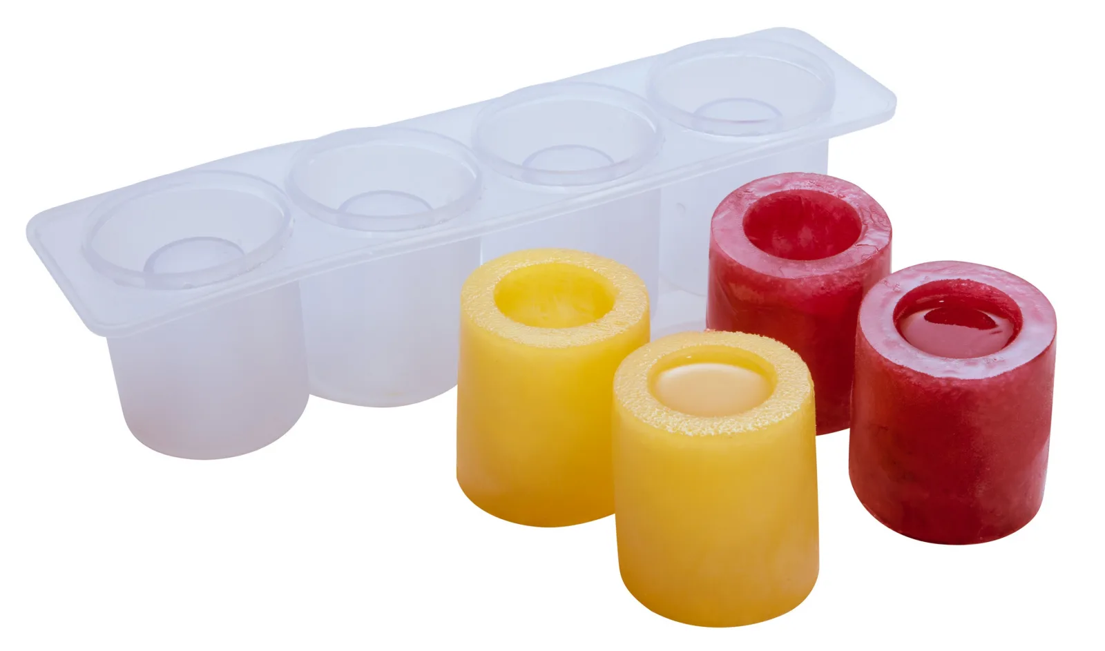4 Cavity Clear Silicone Shot Glass Mould - Image 3