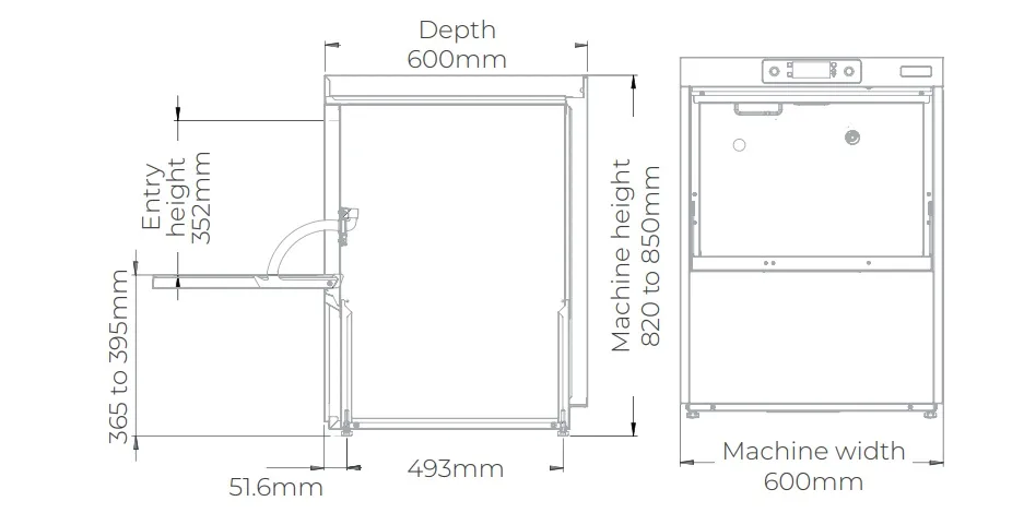 Classeq C500 cabinet dimensions image