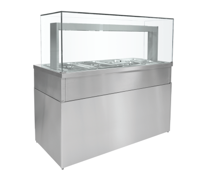 Parry HGBM5 Heated Bain Marie 5 Pot Servery with Glass