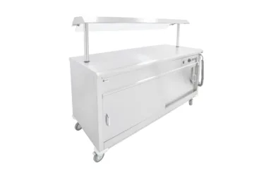 Parry MSF12G Hot Mobile Servery Flat Top – With Gantry