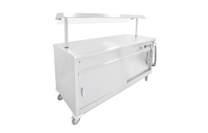 Parry MSF12G Hot Mobile Servery Flat Top - With Gantry