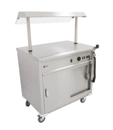 Parry MSF9G Hot Mobile Servery Flat Top – With Gantry