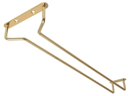 Glass Hanger 16 Inch BRASS c/w 3 screws