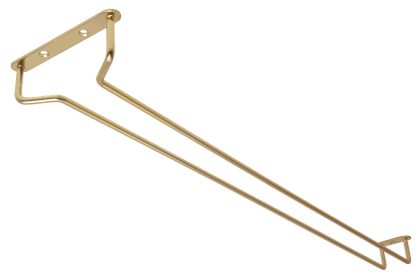 Glass Hanger 24 Inch BRASS c/w 3 screws
