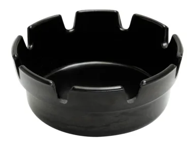 4 Inch Black Bakelite Crown Style Ashtray PK10