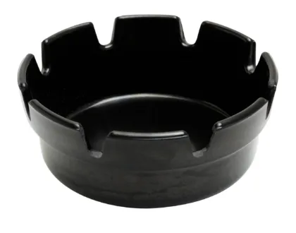 4 Inch Black Bakelite Crown Style Ashtray PK10
