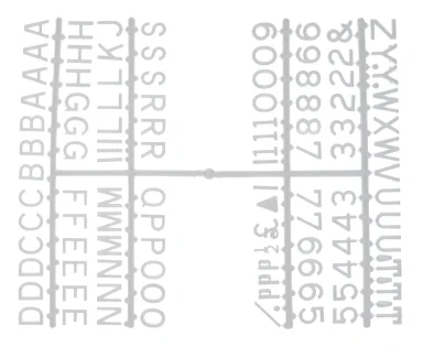 1/2 Inch Letter Set – (660 characters) White