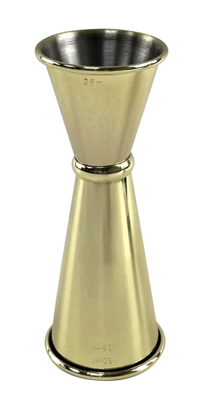 Gold Plated Banded Jigger Measure