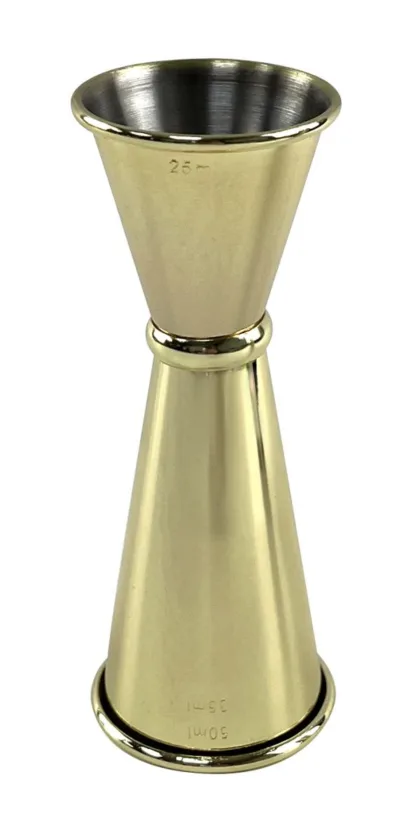 Gold Plated Banded Jigger Measure