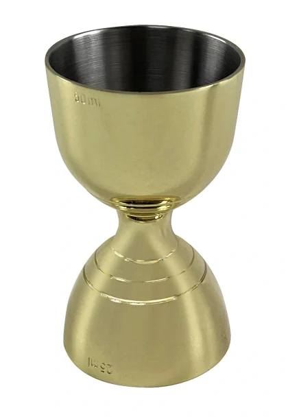 Gold plated bell jigger 25ml/50ml
