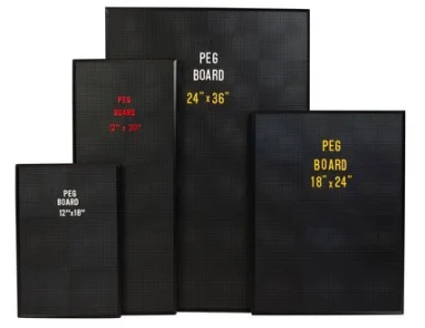 Peg Board 12 Inch x 18 Inch (305mm x 457mm)