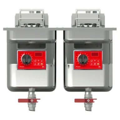 FriFri Precision 622 Electric Drop-in Twin Tank Fryer – 2 Baskets – W 600 mm – 2 x 15.0 kW