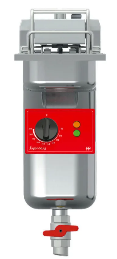 FriFri Super Easy 211 Electric Drop-in Single Tank Fryer without Filtration – 1 Basket – W 200 mm – 7.5 kW