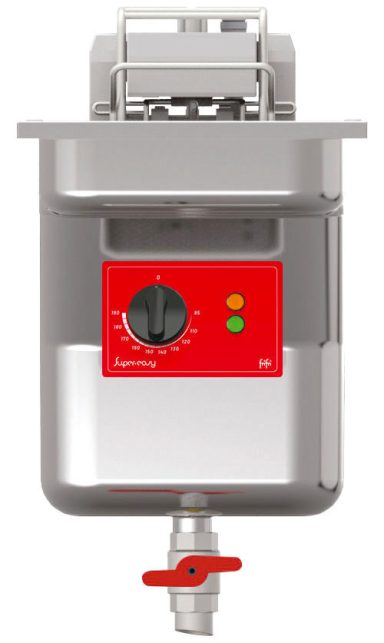 FriFri Super Easy 311 Electric Drop-in Single Tank Fryer with Filtration – 1 Basket – W 300 mm – 15.0 kW
