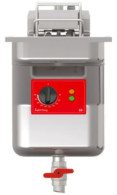 FriFri Super Easy 311 Electric Drop-in Single Tank Fryer with Filtration – 1 Basket – W 300 mm – 11.4 kW