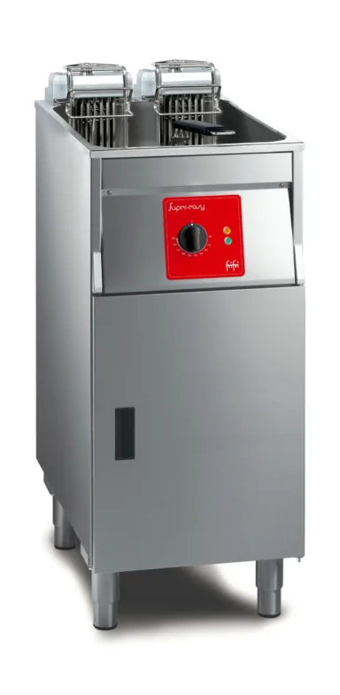 FriFri SL411L31G0 – Super Easy 411 Electric Free-standing Single Tank Fryer with Filtration – 1 Basket – W 400 mm – 15.0 kW – Three Phase