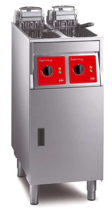 FriFri Super Easy 422 Electric Free-standing Twin Tank Fryer without Filtration – 2 Baskets – W 400 mm – 2 x 7.5 kW