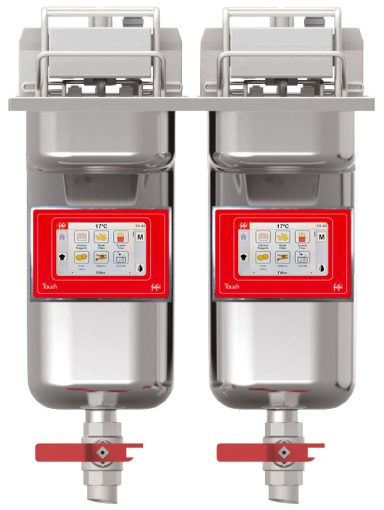 FriFri Touch 422 Electric Drop-in Twin Tank Fryer – 2 Baskets – W 400 mm – 2 x 7.5 kW