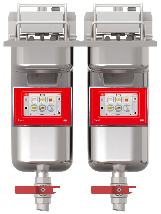 FriFri Touch 422 Electric Drop-in Twin Tank Fryer - 2 Baskets - W 400 mm - 2 x 9.0 kW