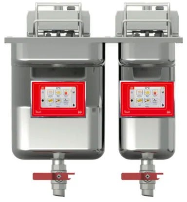 FriFri Touch 522 Electric Drop-in Twin Tank Fryer – 2 Baskets – W 500 mm – 11.4 + 7.5 kW
