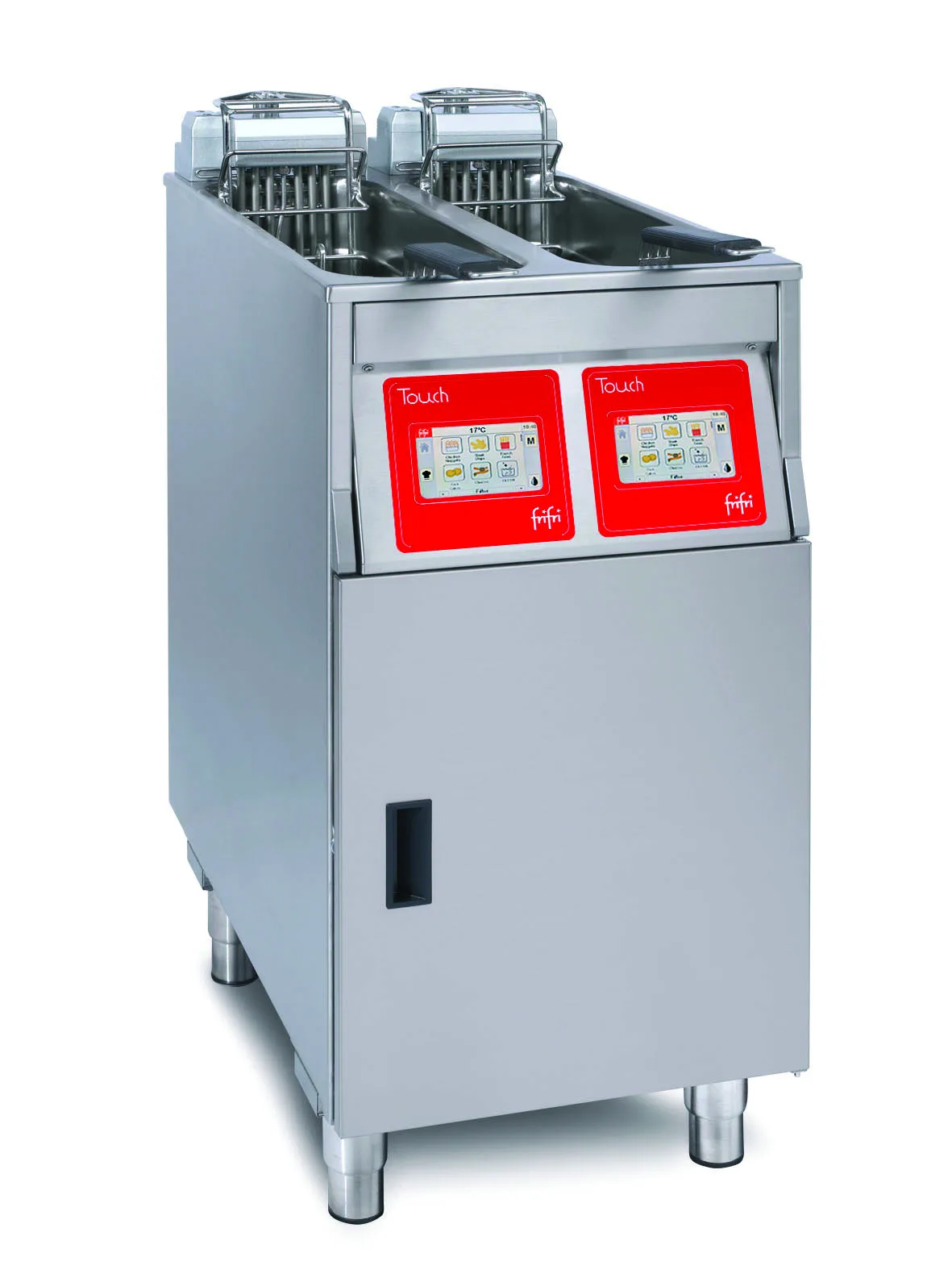 FriFri Touch 422 Electric Free-standing Twin Tank Fryer - 2 Baskets - W 400 mm - 2 x 11.0 kW - Three Phase