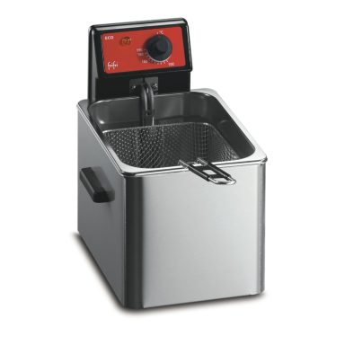 FriFri Eco 6 Electric Counter-top Single Tank Fryer – 1 Basket – W 254 mm – 3.2 kW
