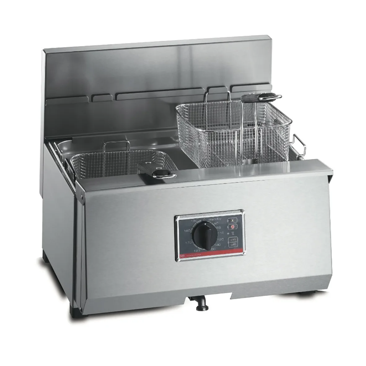 FriFri Profi+ 10 Electric Counter-top Single Tank Fryer - 2 Baskets - W 540 mm - 9.2 kW