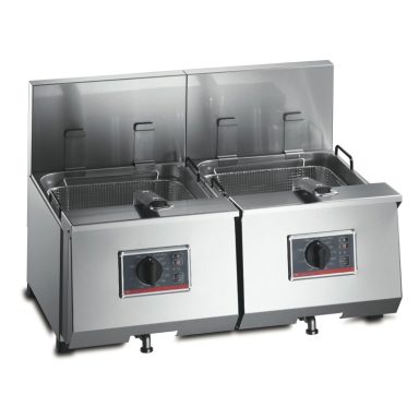 FriFri Profi+ 8 + 8 Electric Counter-top Twin Tank Fryer – 2 Baskets – W 720 mm – 2 x 6.9 kW
