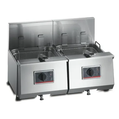 FriFri Profi+ 8 + 8 Electric Counter-top Twin Tank Fryer – 4 Baskets – W 720 mm – 2 x 6.9 kW