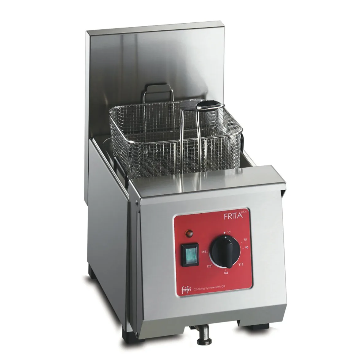 FriFri Frita+ 6 Electric Counter-top Single Tank Fryer - 1 Basket - W 270 mm - 4.6 kW
