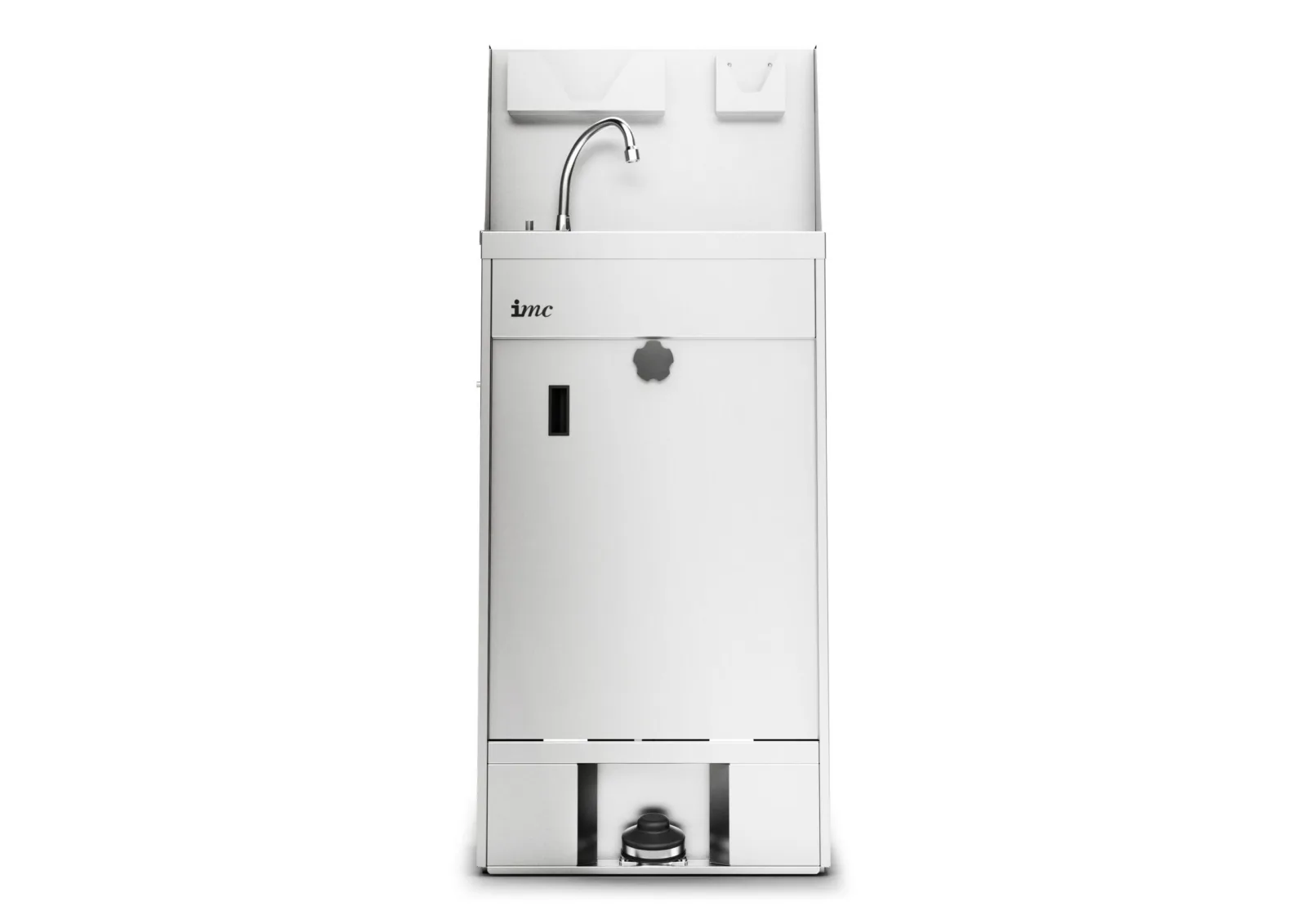 IMC IMClean High Capacity Mobile Hand Wash Station with Splashback, Soap & Paper Towel Holder - W 515mm - 3.0kW - Image 3