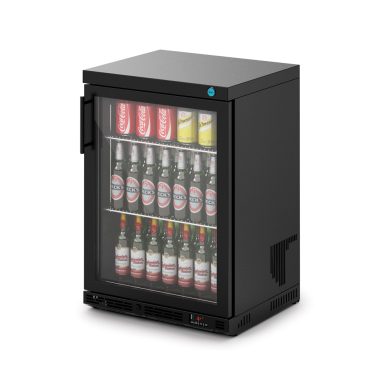IMC Ventus V60 Bottle Cooler [Front Load] – Glass Door – Black Painted Frame – H 850 mm – W 600 mm – R290