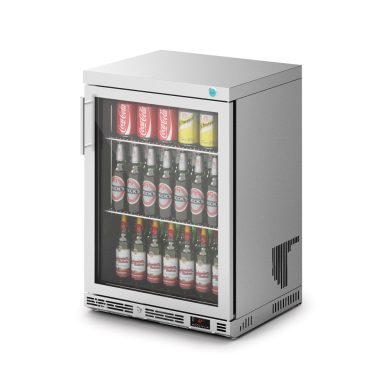 IMC Ventus V60 Bottle Cooler [Front Load] – Glass Door – Stainless Steel Frame – H 850 mm – W 600 mm – R290