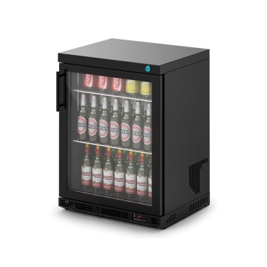 IMC Ventus V60 Bottle Cooler [Front Load] – Glass Door – Black Painted Frame – H 800 mm – W 600 mm – R290