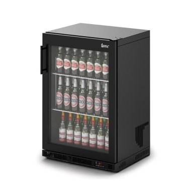 IMC Ventus V60 Bottle Cooler [Front Load] – Full Front Glass Door – Black Painted Frame – H 900 mm – W 600 mm – R290