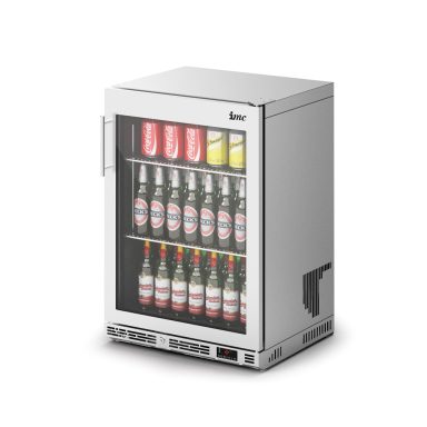 IMC Ventus V60 Bottle Cooler [Front Load] – Full Front Glass Door – Stainless Steel Frame – H 850 mm – W 600 mm – R290