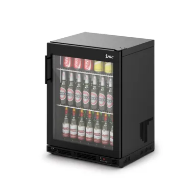 IMC Ventus V60 Bottle Cooler [Front Load] – Full Front Glass Door – Black Painted Frame – H 800 mm – W 600 mm – R290